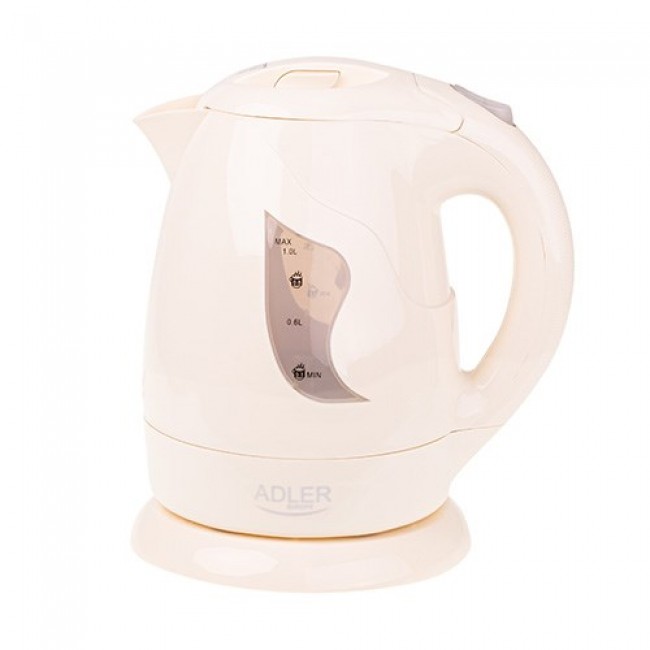 Adler AD 08b electric kettle 1 L Beige 850 W