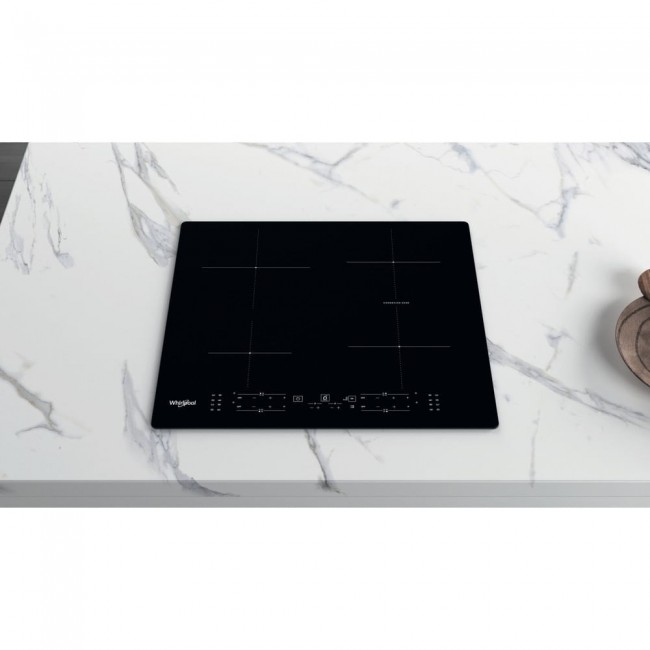 Whirlpool WB B8360 NE Black Built-in 59 cm Zone induction hob 4 zone(s)