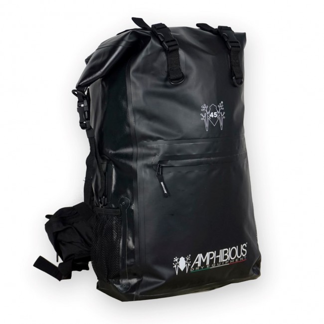 AMPHIBIOUS WATERPROOF BACKPACK OVERLAND 45L BLACK P/N: ZSF-1045.01 AMPHIBIOUS WATERPROOF BACKPACK OVERLAND 45L BLACK P/N: ZSF-1045.01