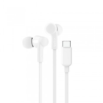 Belkin SoundForm Headset Wired In-ear Music/Everyday USB Type-C White