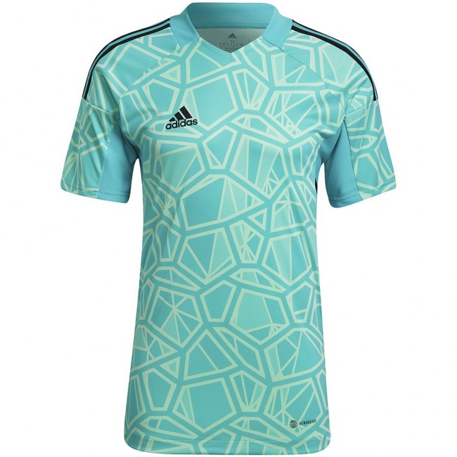 Men's Condivo 22 Goalkeeper Jersey Short Sleeve Green HB1618 Men's Condivo 22 Goalkeeper Jersey Short Sleeve Green HB1618