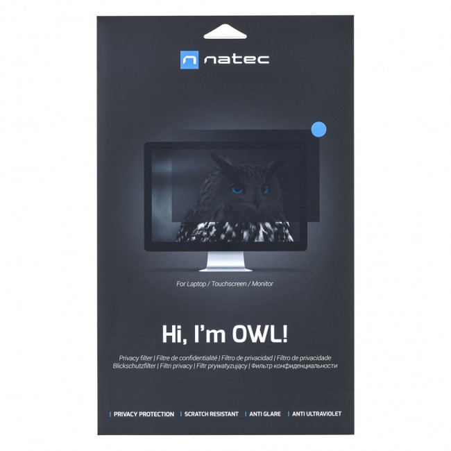 NATEC Owl Frameless display privacy filter 54.6 cm (21.5 NATEC Owl Frameless display privacy filter 54.6 cm (21.5
