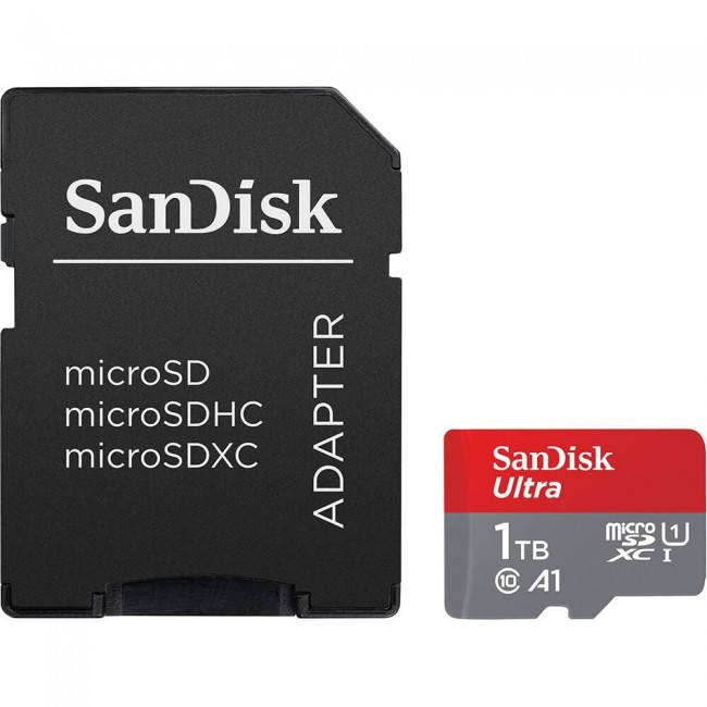SanDisk Ultra microSD 1TB + SD-adapt.