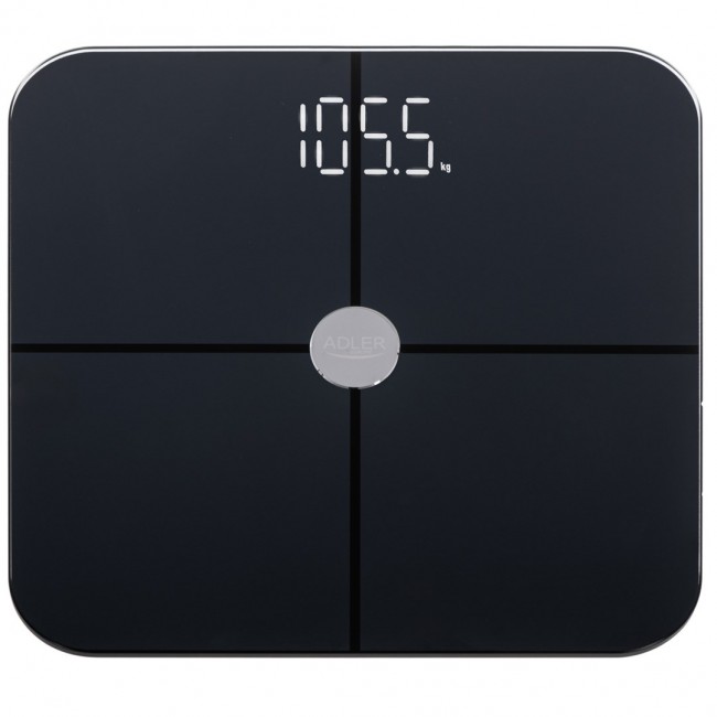 ADLER 8187b black bathroom scales