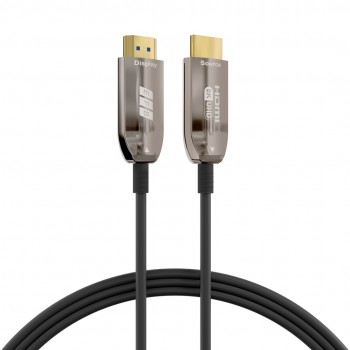 EFB Elektronik HDMI-21-00008 HDMI cable 30 m HDMI Type A (Standard) Black, Stainless steel
