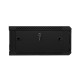 Lanberg wall-mounted installation rack cabinet 19'' 4U 600x600mm black (glass door)