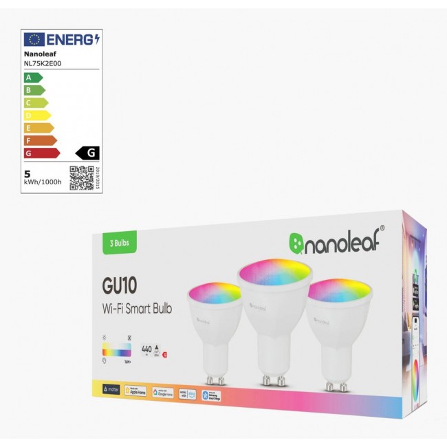 Nanoleaf N7502B02-3GU10 smart lighting Smart bulb Wi-Fi/Bluetooth 5 W