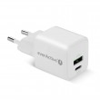 Charger 1 x USB, 1 x USB-C Quick Charge 3.0 20W white