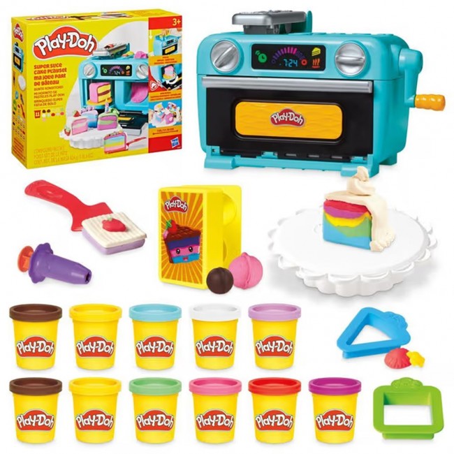 Play-Doh Super Slice Cake Play Kitchen Set Modeling clay playset 624 g Multicolour