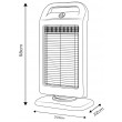 Halogen infrared heater 400/800/1200W