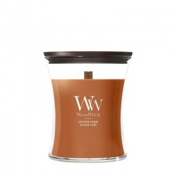 Scented Candle, Medium WOODWICK Saffron Smoke, 1 piece