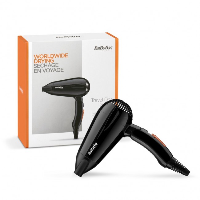 BaByliss 5344E Travel Dry 2000 2000 W Black