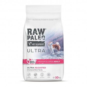 RAW PALEO Ultra Pork Medium & Large Adult - dry dog food - 10kg