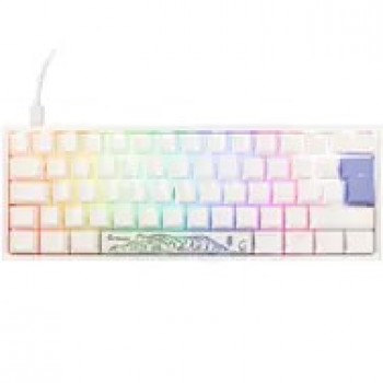 Ducky One 2 Pro Mini White Edition Gaming Tastatur, RGB LED - Cherry Silver