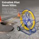 FIBERGLASS CABLE PULLER 9mm/100m (REMOTE CONTROL/STEEL) PE + STAND FIBERGLASS CABLE PULLER 9mm/100m (REMOTE CONTROL/STEEL) PE + STAND