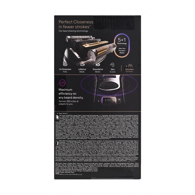 Braun Series 9 Pro+ 9615S Foil shaver Black, Grey
