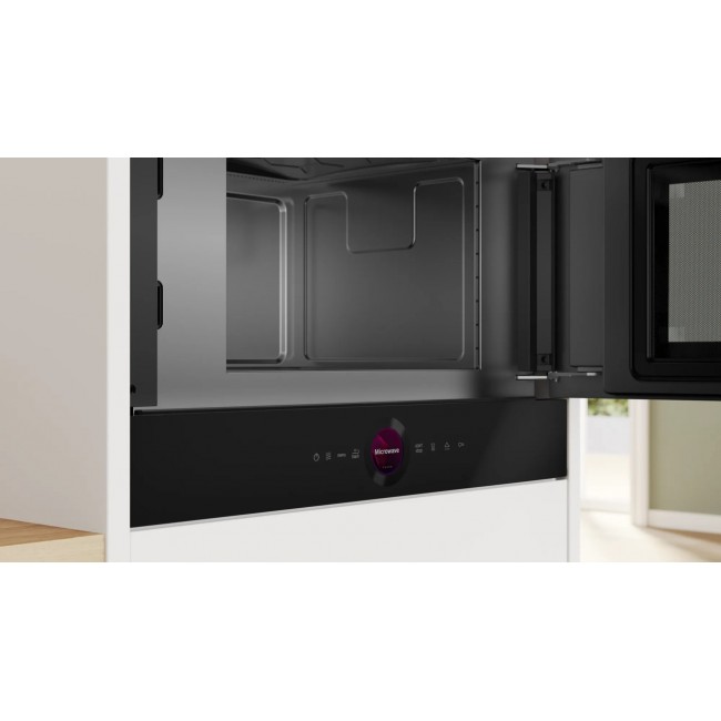 Bosch Serie 8 BFR7221B1 microwave Black Solo microwave Built-in 21 L 900 W