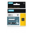 DYMO Rhino Industrial Flexible Nylon Labels | 19 mm x 3.5 m | Black Print on White | Self-Adhesive | for Rhino & LabelManager Label Makers