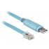DeLOCK Adapter USB 2.0 Type-A male 1 x Serial RS-232 RJ45 male 2.0 m blue