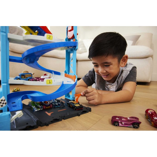 Hot Wheels City Racing Tower With Transformation HKX43 MATTEL Play Set