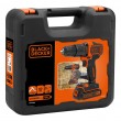 Black & Decker BDCHD18KB-QW drill Keyless Black, Orange