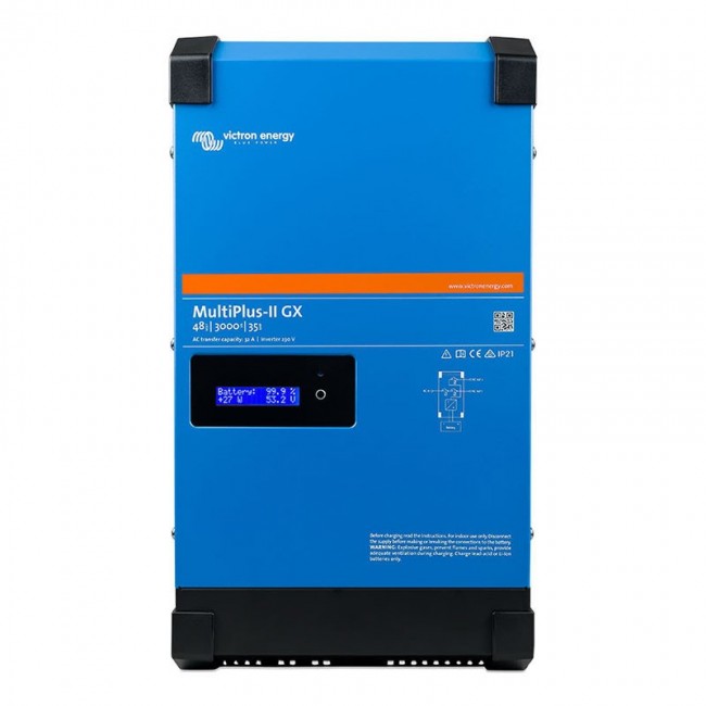 Victron Energy MultiPlus-II power adapter/inverter Indoor 3000 W Black, Blue