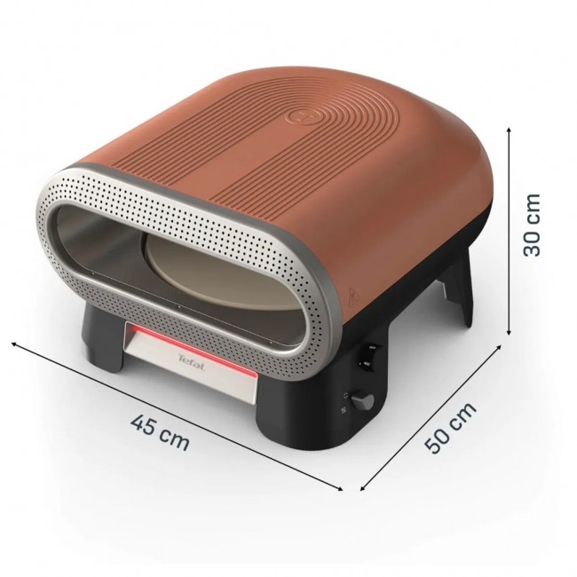 Tefal JM600T pizza maker/oven 1 pizza(s) Terracotta