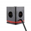 Olympia SW 1000 power extension 1.5 m 3 AC outlet(s) Indoor Black, Red
