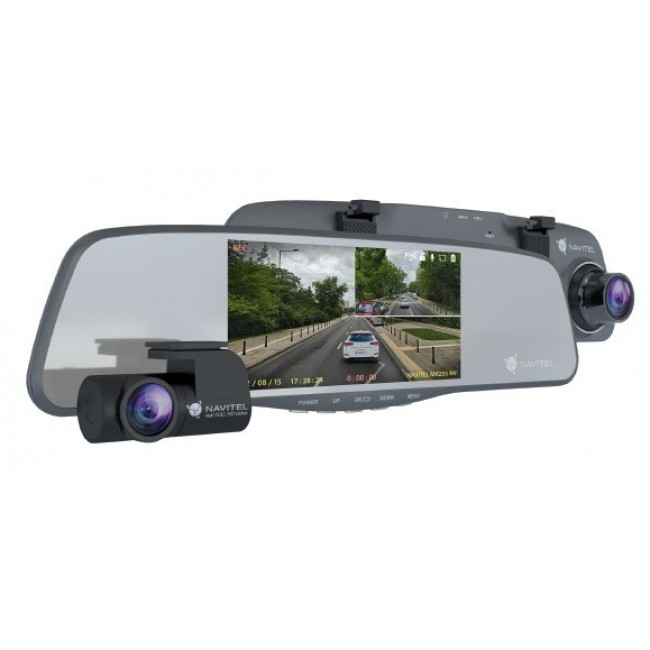 Navitel | Smart rearview mirror equipped with a DVR | MR255NV | IPS display 5'' 960x480 | Maps included