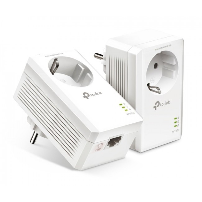 TP-Link AV1000 Gigabit Passthrough Powerline Starter Kit TP-Link AV1000 Gigabit Passthrough Powerline Starter Kit