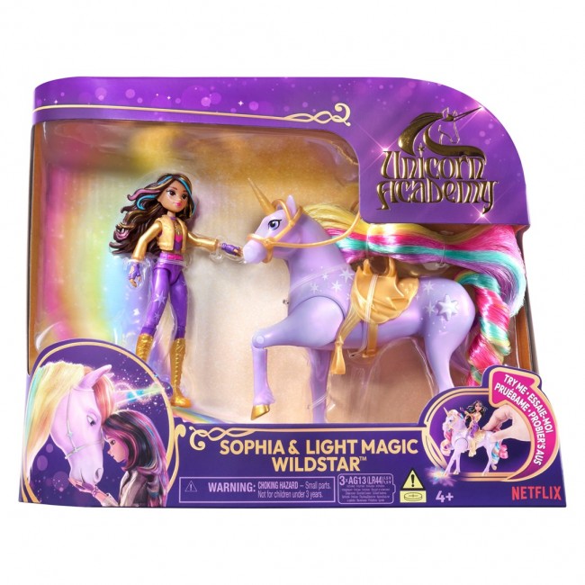 Unicorn Academy, Sophia & Light Magic Wildstar with Rainbow Light-up Effects, 2 Riding Accessories, Dolls & Unicorn Toys for Girls Ages 4 and up Unicorn Academy, Sophia & Light Magic Wildstar with Rainbow Light-up Effects, 2 Riding Accessories, Dolls & Unicorn Toys for Girls Ages 4 and up