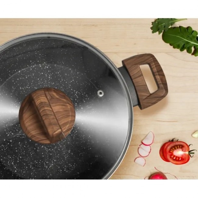 Smile MGK-24 7-piece cookware set with deep frying pan