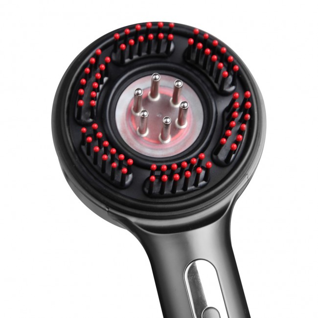 Regenerating hairbrush massager for hair and scalp MT6537 Regenerating hairbrush massager for hair and scalp MT6537