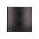 Extralink Rackmount cabinet 9U 600x600 Black wall mounted
