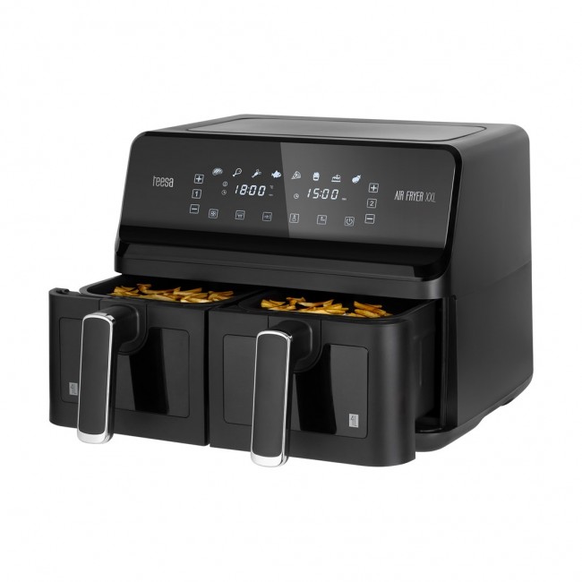 Frytkownica bezt uszczowa TEESA AIR FRYER DUAL POT XXL 8L 2700W