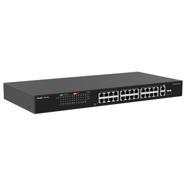Ruijie Networks RG-ES126FGS-P network switch Unmanaged L2 Gigabit Ethernet (10/100/1000) Power over Ethernet (PoE) Black