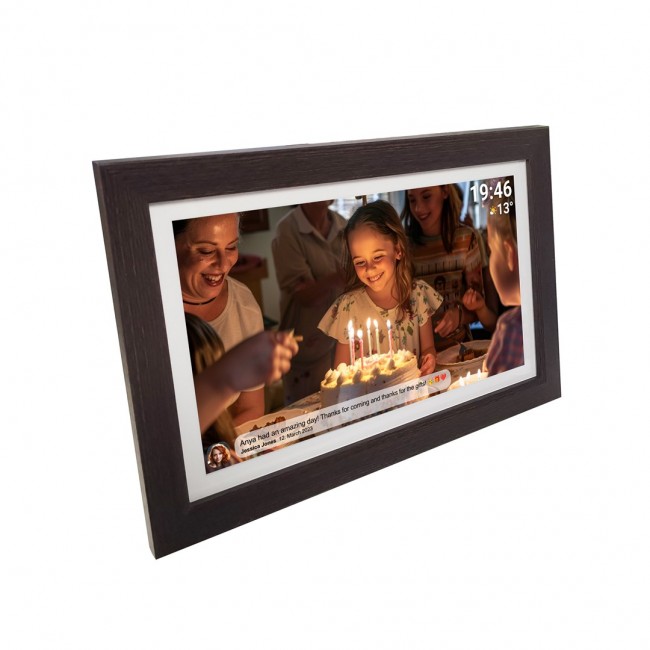 Denver PFF-1543DW digital photo frame Brown 39.6 cm (15.6
