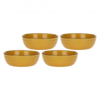 Set of 4 Concerto Ocra Salad Bowls - Yellow, 20 cm