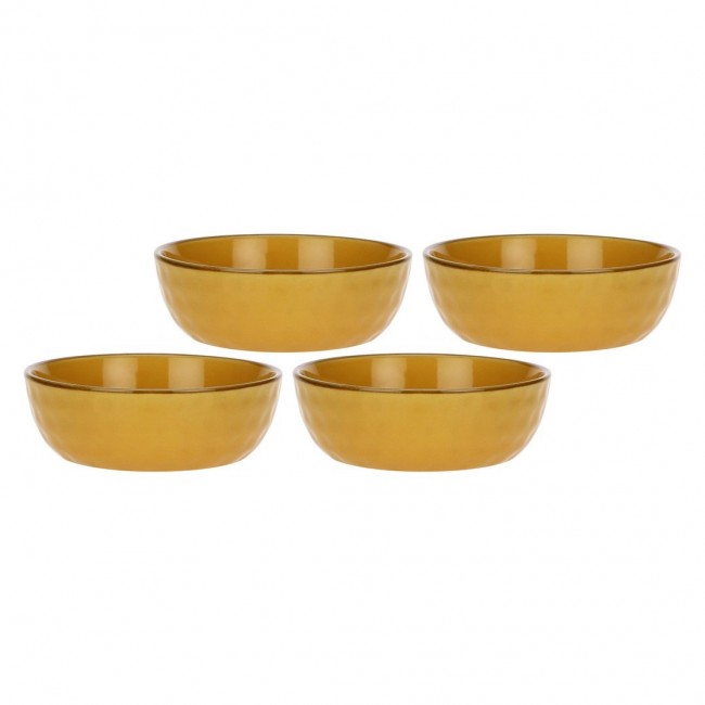 Set of 4 Concerto Ocra Salad Bowls - Yellow, 20 cm