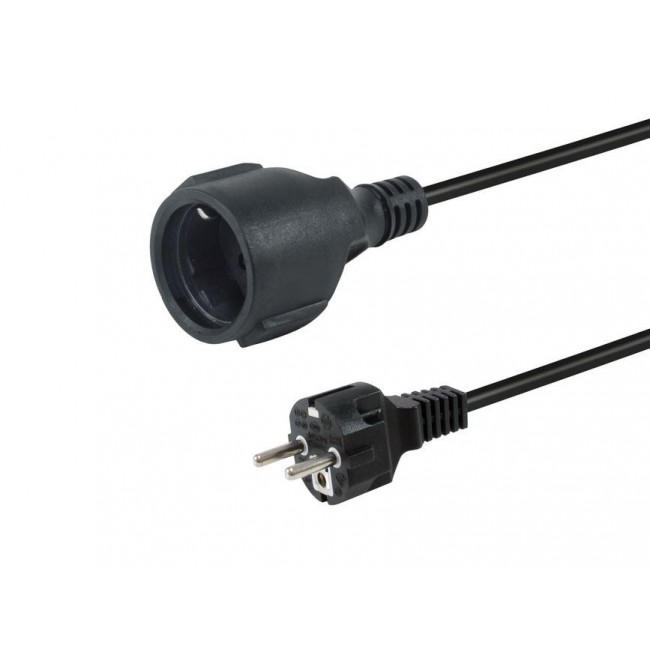 Equip 112183 power cable Black 10 m CEE7/7 CEE7/3