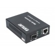Intellinet 10GBase-T to 10GBase-R Media Converter, 1 x 10 GB SFP+ Slot, 1 x 10GB RJ45 Port