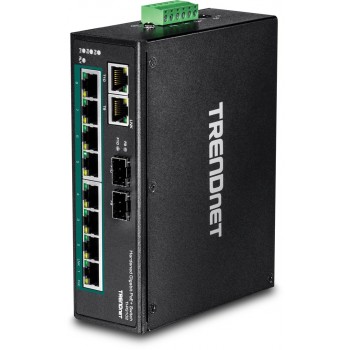 Trendnet TI-PG102 network switch Unmanaged Gigabit Ethernet (10/100/1000) Power over Ethernet (PoE) Black
