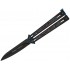 N Tokisu 02259 Balisong Bright Black Steel