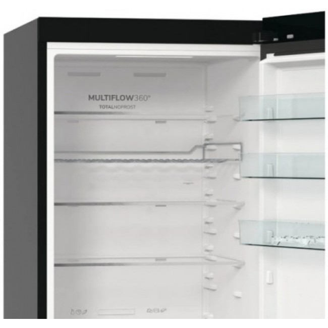Gorenje NRB620E61BX4WFE Freestanding fridge freezer 413 L Black
