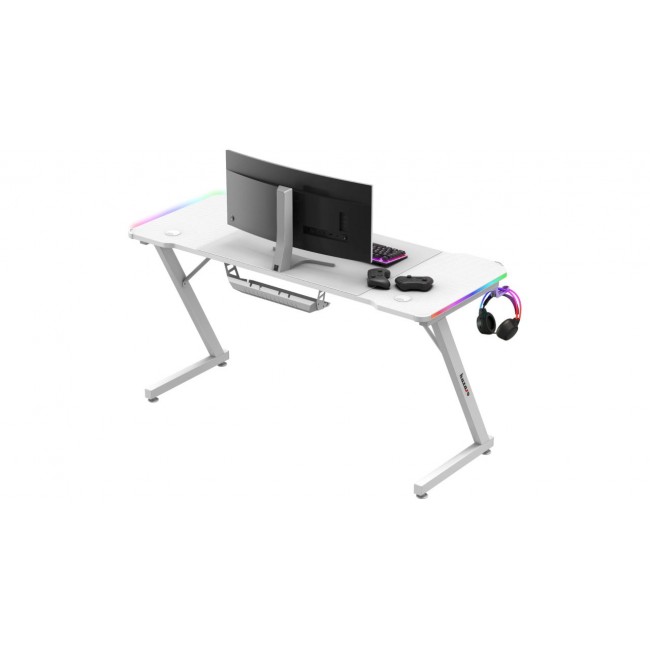 Huzaro Hero 3.3 White RGB - gaming table Huzaro Hero 3.3 White RGB - gaming table