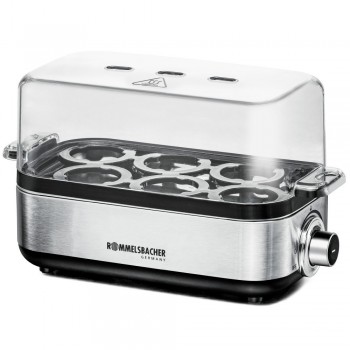 Rommelsbacher ER 600 egg cooker 6 egg(s) 400 W Stainless steel, Transparent