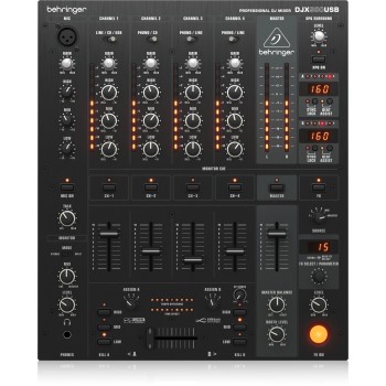 Behringer DJX900USB - professional 5-Channel DJ Mixer with INFINIUM 'Contact-Free' VCA Crossfader, Advanced Digital Effects and USB/Audio Interface