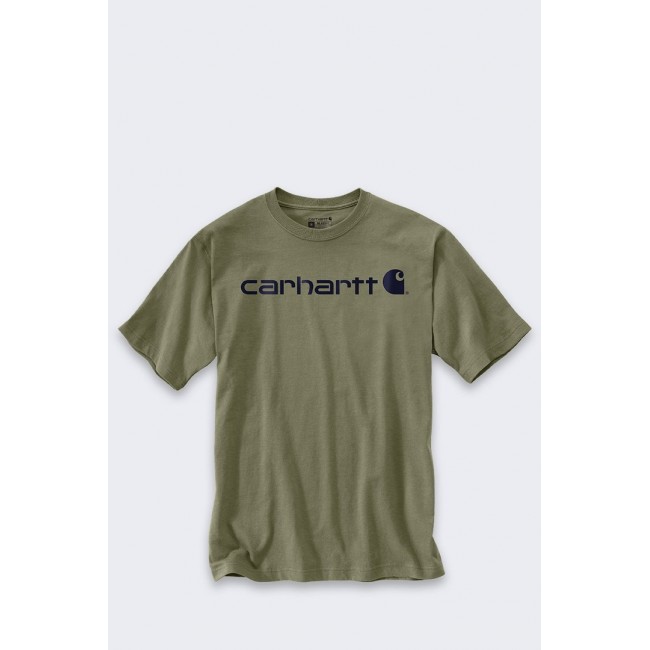 Koszulka Carhartt Dearborn Relaxed Logo DUSTY OLIV