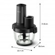 Philips 5000 series HR1507/00 electric food chopper 2 L 650 W Black