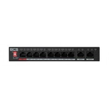 BCS BCS-L-SP0802G(2) Unmanaged Fast Ethernet (10/100) Power over Ethernet (PoE) Desktop Black